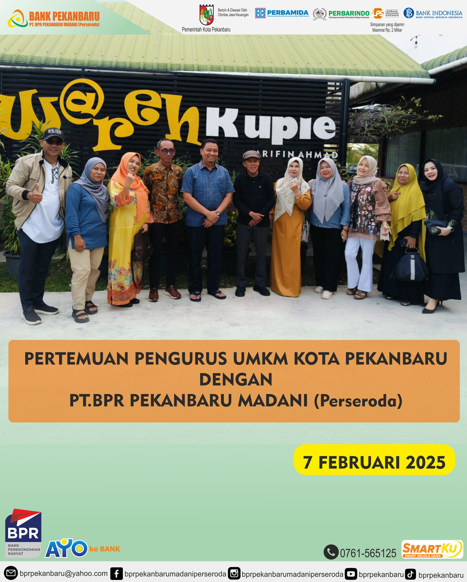 FPKB dan BPR Madani Bahas Peluang UMKM di Pekanbaru Dapat Kredit Usaha Tanpa Bunga